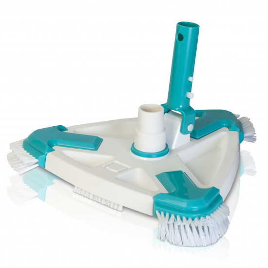 Balai triangulaire rotatif avec brosses latérales premium