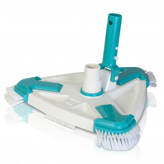 Balai triangulaire rotatif avec brosses latérales premium
