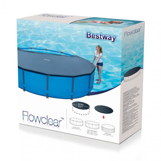 Bâche 4 saisons pour piscine Ø 370 cm