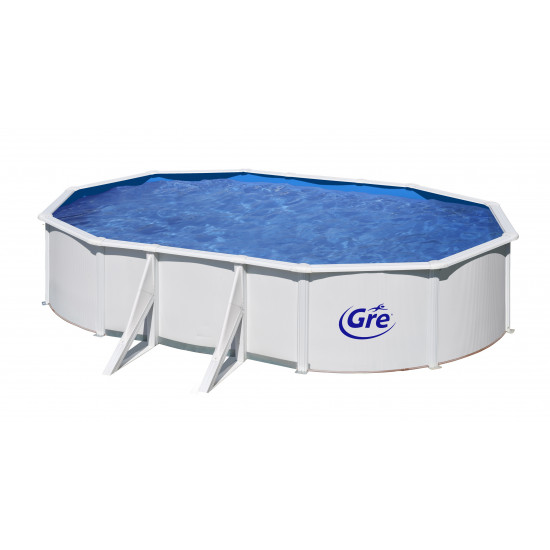 Piscine Ovale Acier - Fidji: L.500 x l.300 x H.120 cm