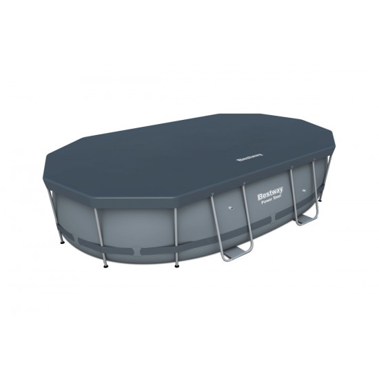 Bâche 4 saisons pour piscine ovale - L.424 x l.250 cm