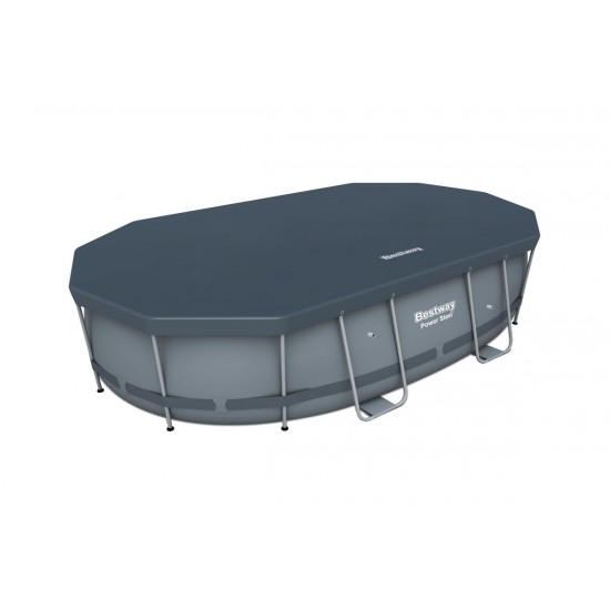 Bâche 4 saisons pour piscine ovale - L.424 x l.250 cm