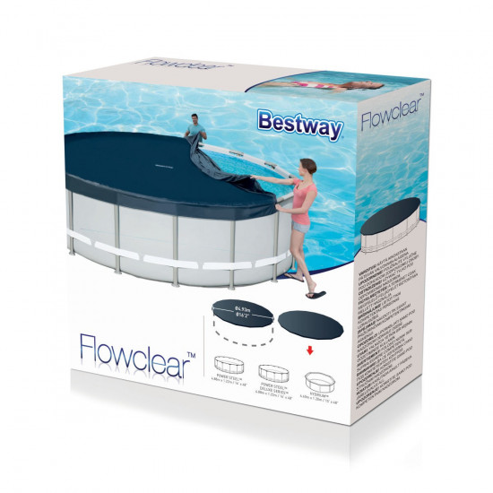 Bâche 4 saisons pour piscine Ø 493 cm