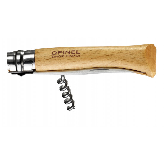 Couteau Opinel - Tire-bouchon N°10 Hêtre