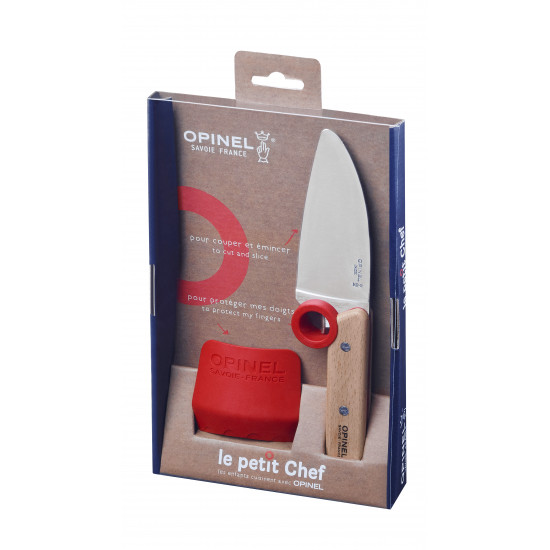 Couteau + Protège doigts Opinel - Petit Chef